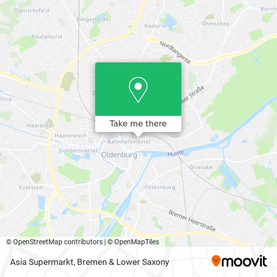 Asia Supermarkt map