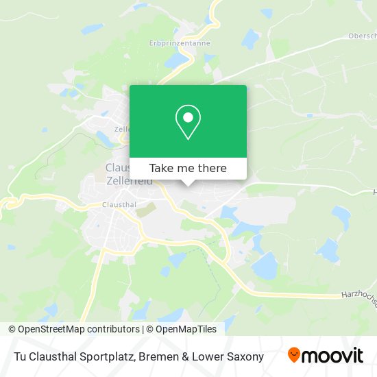 Tu Clausthal Sportplatz map