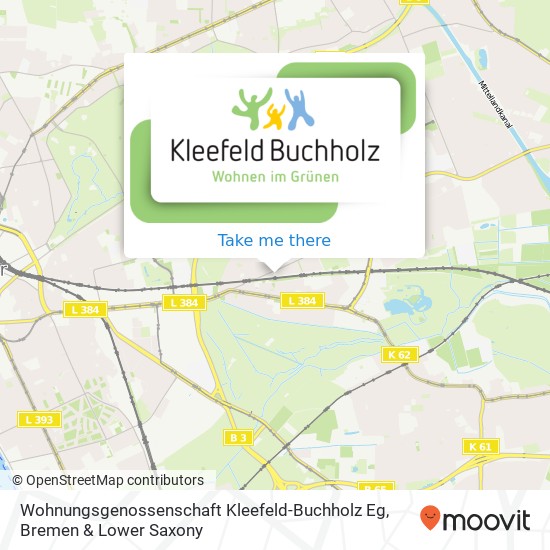 Wohnungsgenossenschaft Kleefeld-Buchholz Eg map