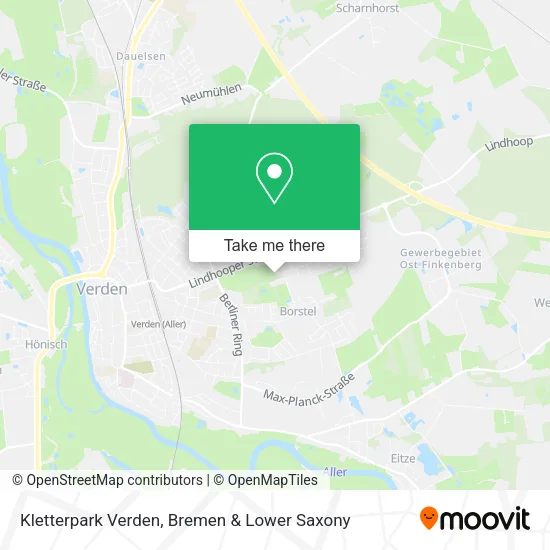 Карта Kletterpark Verden
