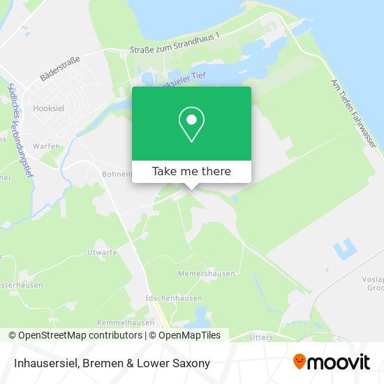 Inhausersiel map