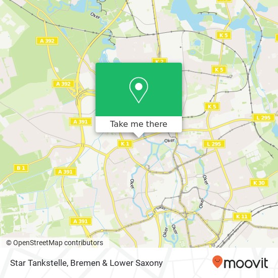 Star Tankstelle map