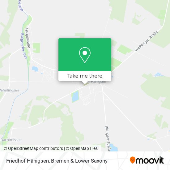 Friedhof Hänigsen map