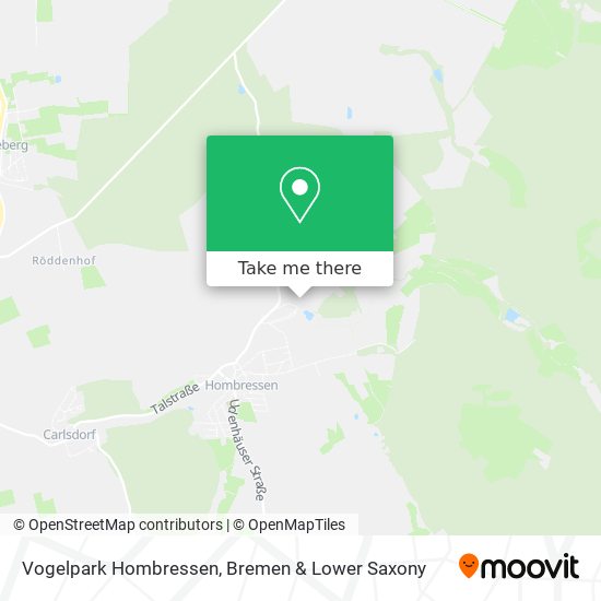 Vogelpark Hombressen map