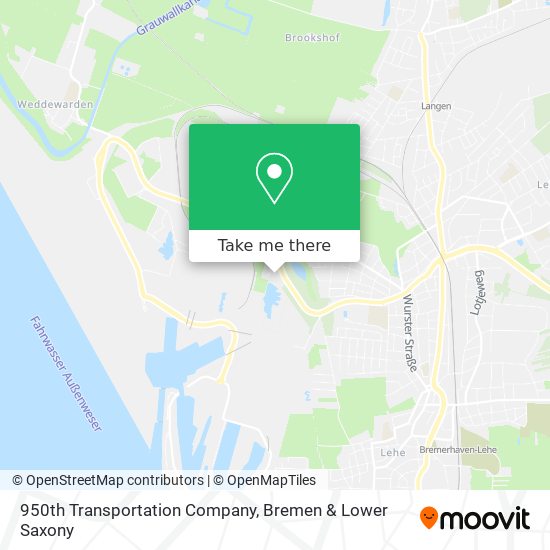 950th Transportation Company map