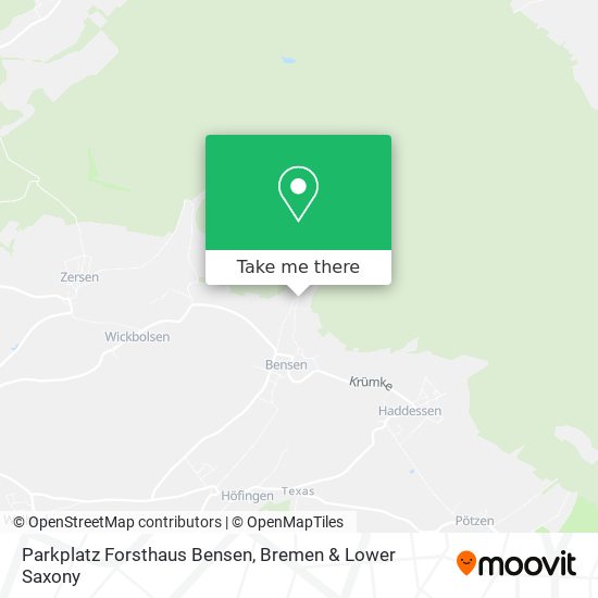 Parkplatz Forsthaus Bensen map