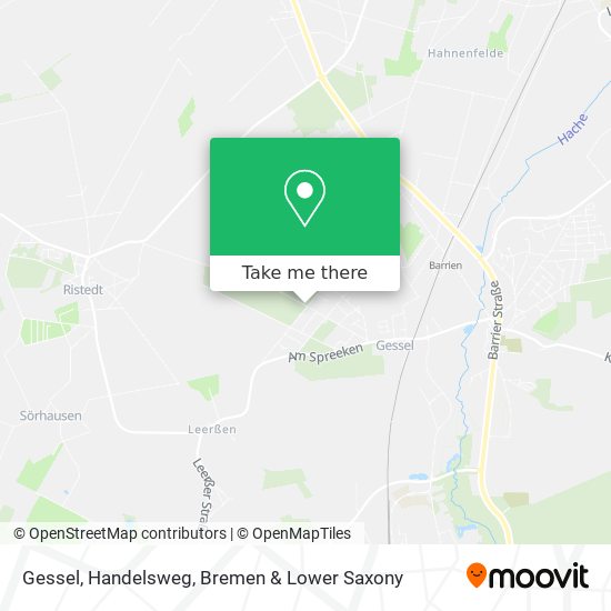 Gessel, Handelsweg map