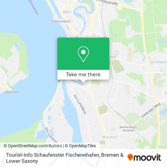 Tourist-Info Schaufenster Fischereihafen map