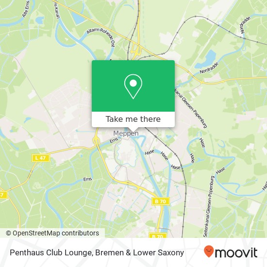 Penthaus Club Lounge map