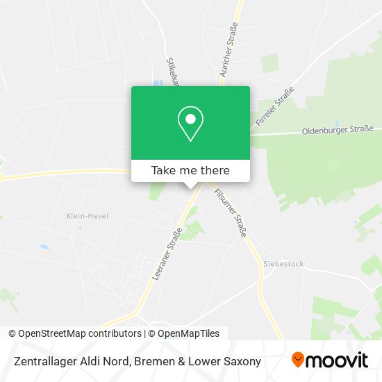 Zentrallager Aldi Nord map