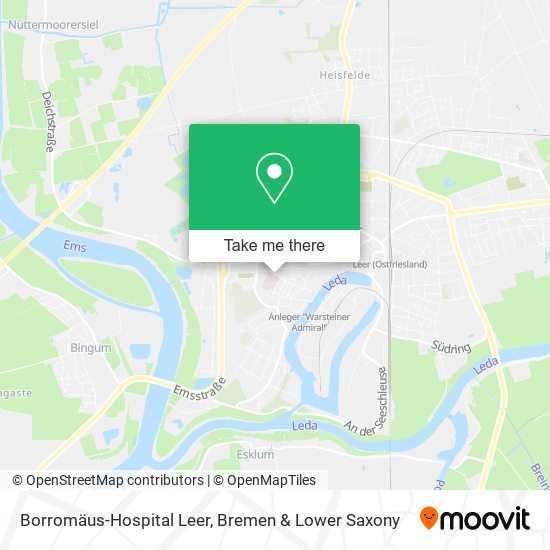 Borromäus-Hospital Leer map