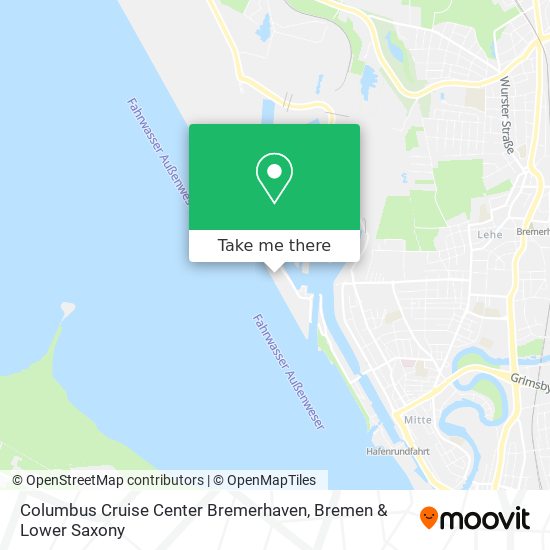 Columbus Cruise Center Bremerhaven map