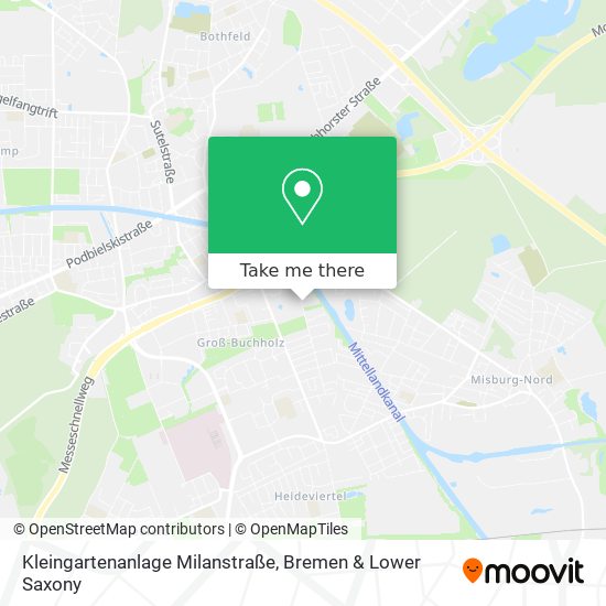 Kleingartenanlage Milanstraße map