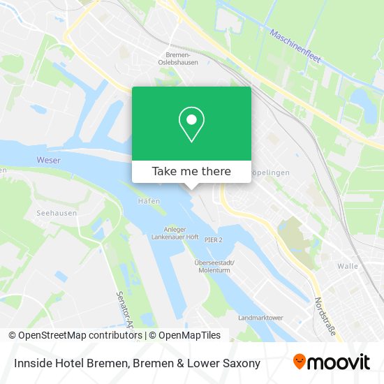 Карта Innside Hotel Bremen