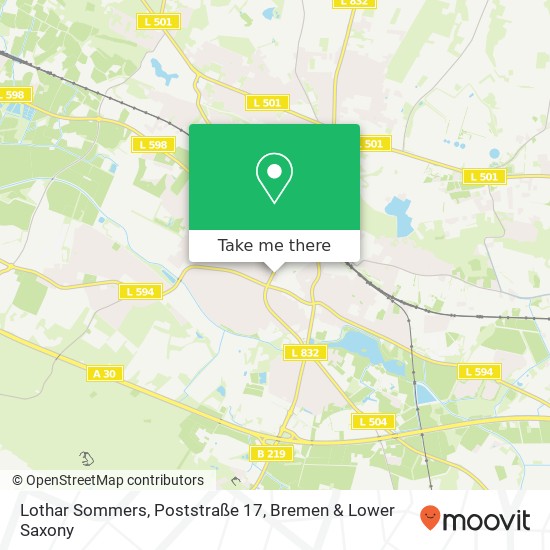 Карта Lothar Sommers, Poststraße 17