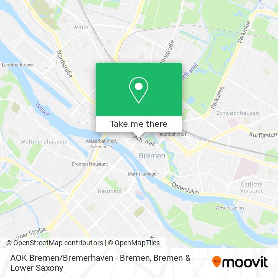 AOK Bremen / Bremerhaven - Bremen map