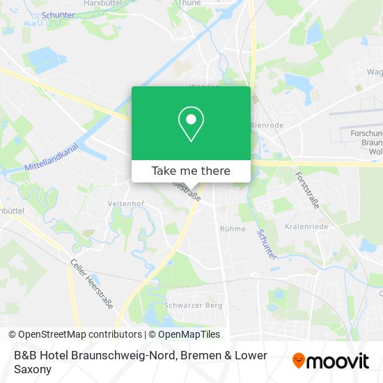 B&B Hotel Braunschweig-Nord map