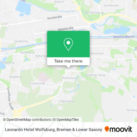 Leonardo Hotel Wolfsburg map