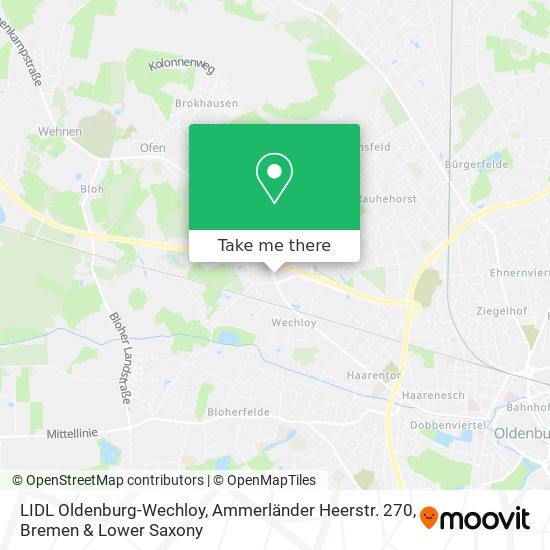 LIDL Oldenburg-Wechloy, Ammerländer Heerstr. 270 map