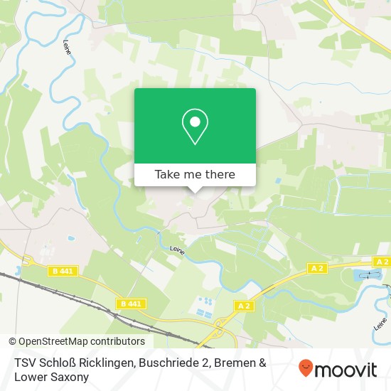 TSV Schloß Ricklingen, Buschriede 2 map
