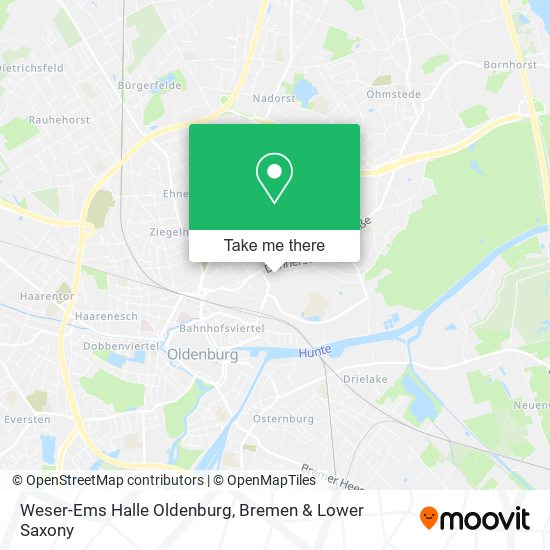 Weser-Ems Halle Oldenburg map