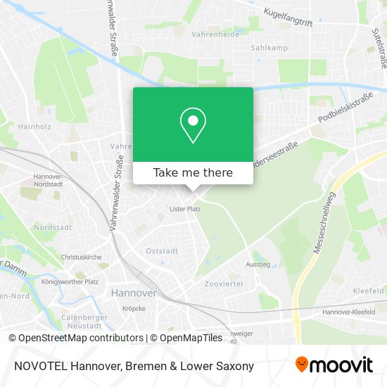 NOVOTEL Hannover map