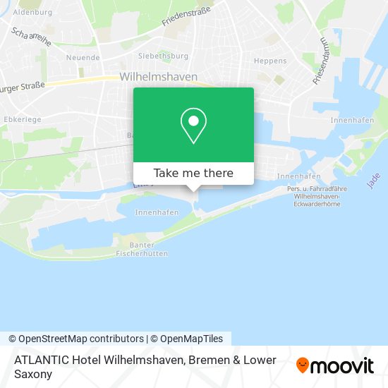 ATLANTIC Hotel Wilhelmshaven map