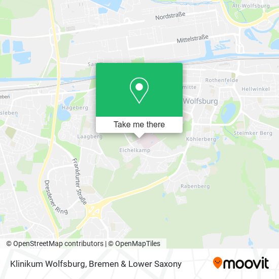 Klinikum Wolfsburg map