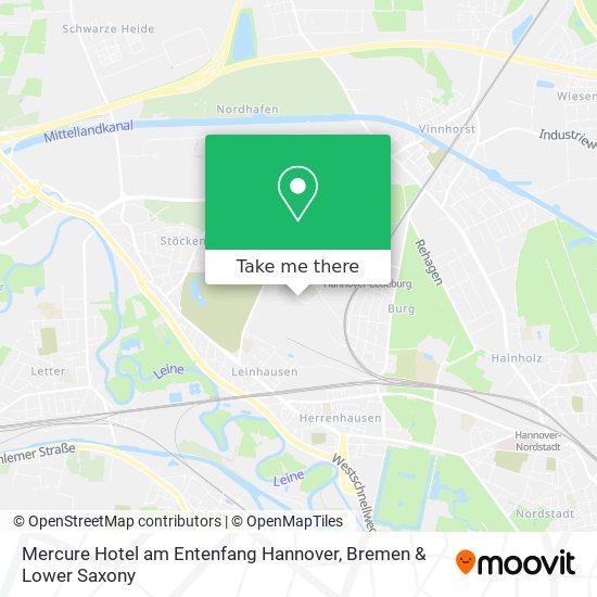 Mercure Hotel am Entenfang Hannover map