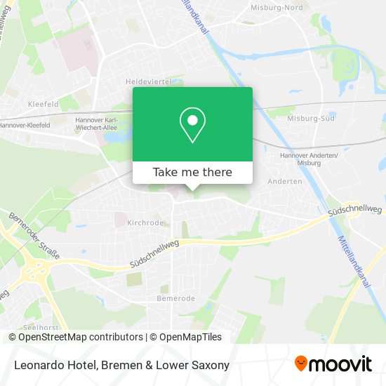 Leonardo Hotel map