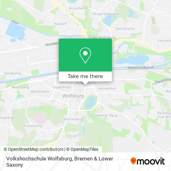 Volkshochschule Wolfsburg map