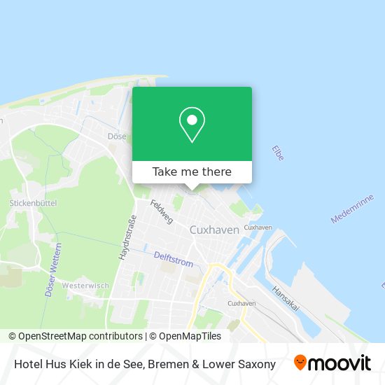Hotel Hus Kiek in de See map