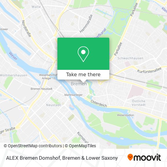 ALEX Bremen Domshof map