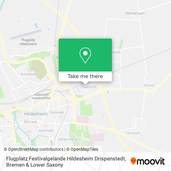 Flugplatz Festivalgelände Hildesheim Drispenstedt map