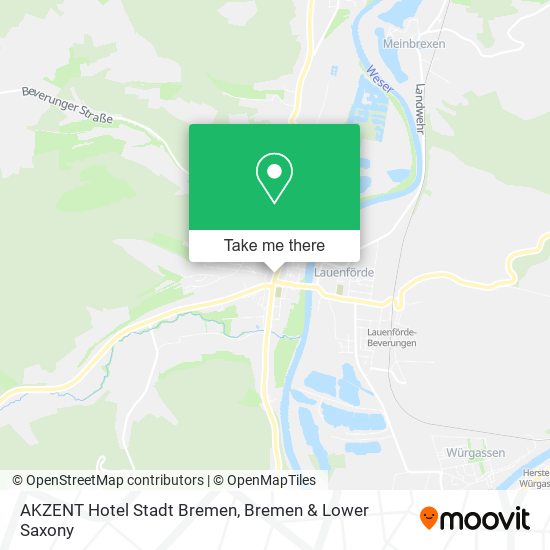 AKZENT Hotel Stadt Bremen map