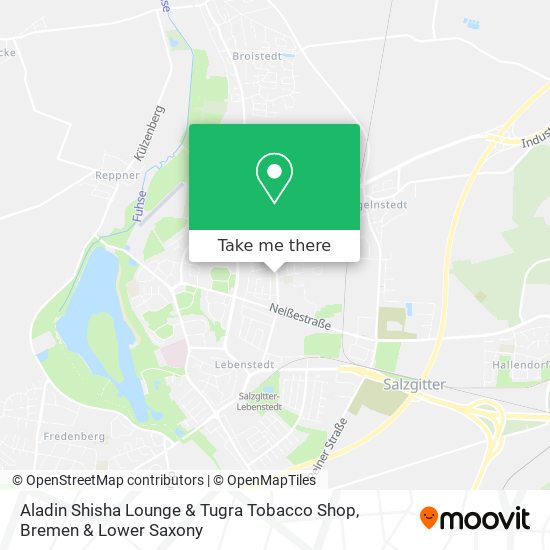 Aladin Shisha Lounge & Tugra Tobacco Shop map