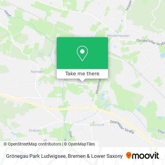 Grönegau Park Ludwigsee map