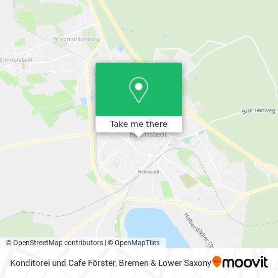 Карта Konditorei und Cafe Förster