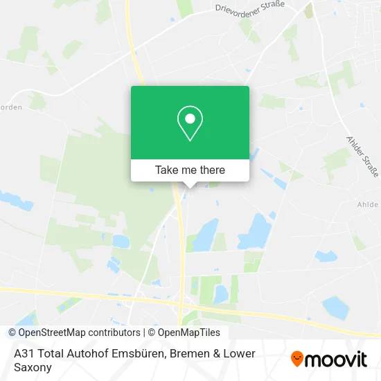 Карта A31 Total Autohof Emsbüren
