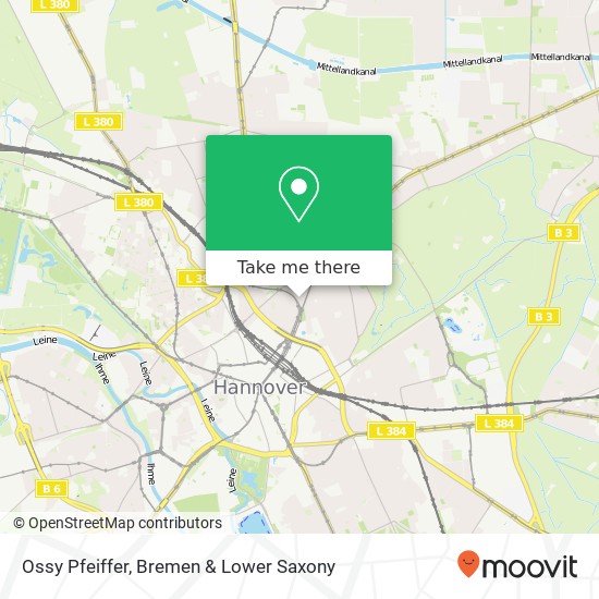 Карта Ossy Pfeiffer, Fridastraße 4A Oststadt, 30161 Hannover