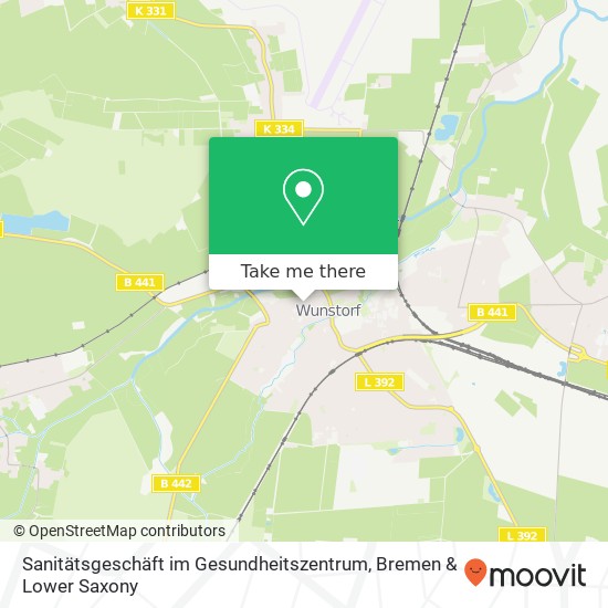 Sanitätsgeschäft im Gesundheitszentrum, Speckenstraße 10 31515 Wunstorf map