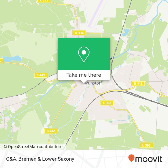 Карта C&A, Lange Straße 50 31515 Wunstorf