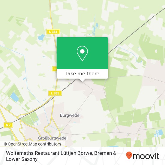 Woltemaths Restaurant Lüttjen Borwe, Wallstraße 13 Kleinburgwedel, 30938 Burgwedel map