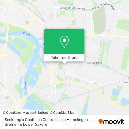 Seekamp's Gasthaus Centralhallen Hemelingen map