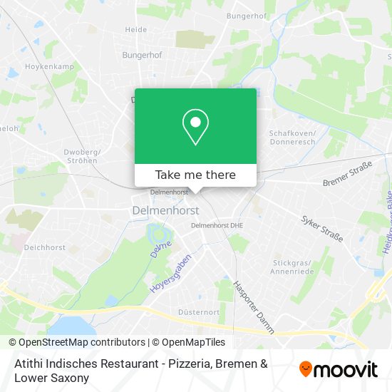 Карта Atithi Indisches Restaurant - Pizzeria