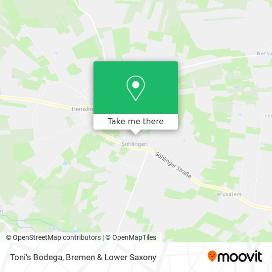 Toni's Bodega map