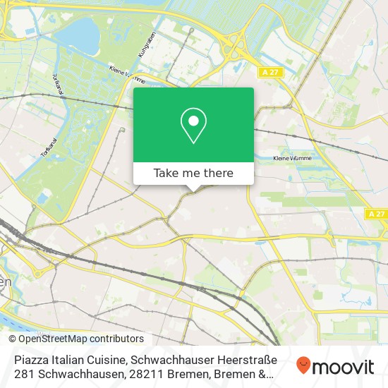 Piazza Italian Cuisine, Schwachhauser Heerstraße 281 Schwachhausen, 28211 Bremen map