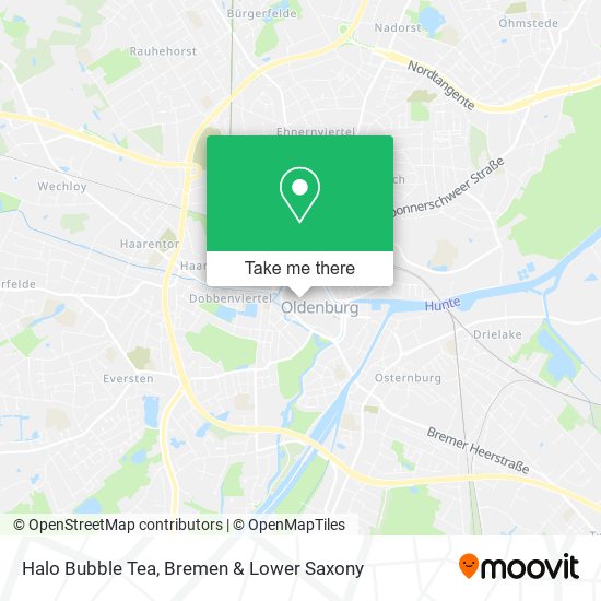 Halo Bubble Tea map