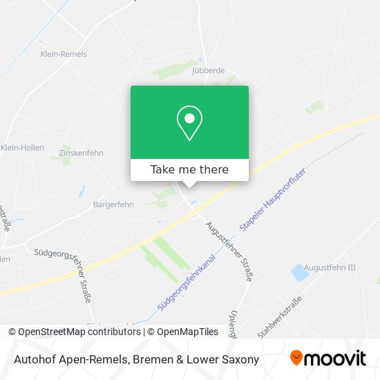 Autohof Apen-Remels map