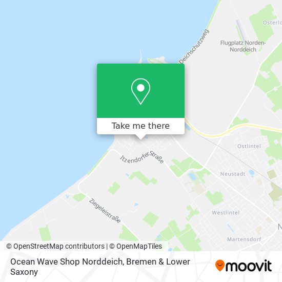 Ocean Wave Shop Norddeich map